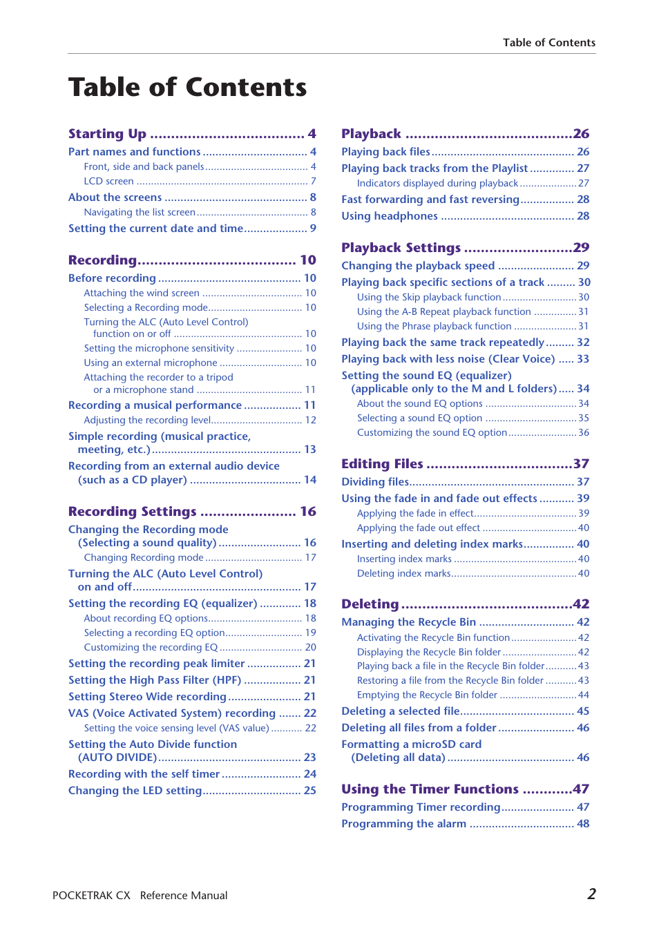 Yamaha Pocket Recorder User Manual | Page 2 / 83