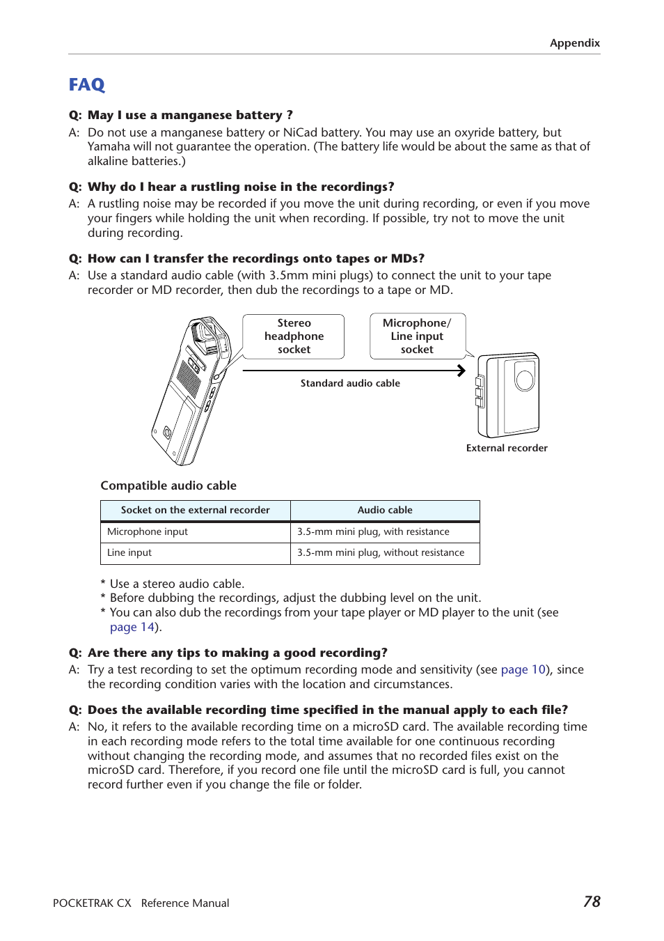 Yamaha Pocket Recorder User Manual | Page 78 / 83