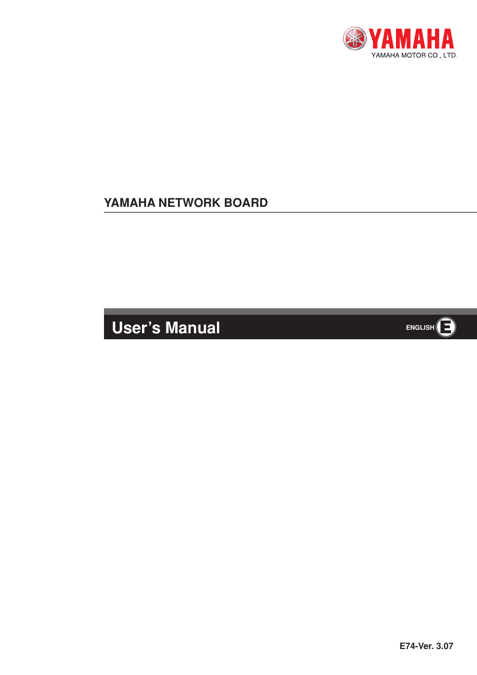 Yamaha DRCX User Manual | 52 pages