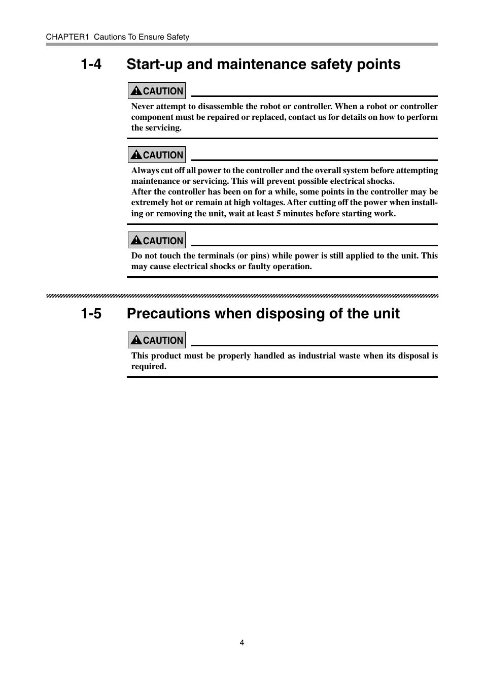 4 start-up and maintenance safety points, 5 precautions when disposing of the unit | Yamaha DRCX User Manual | Page 10 / 52