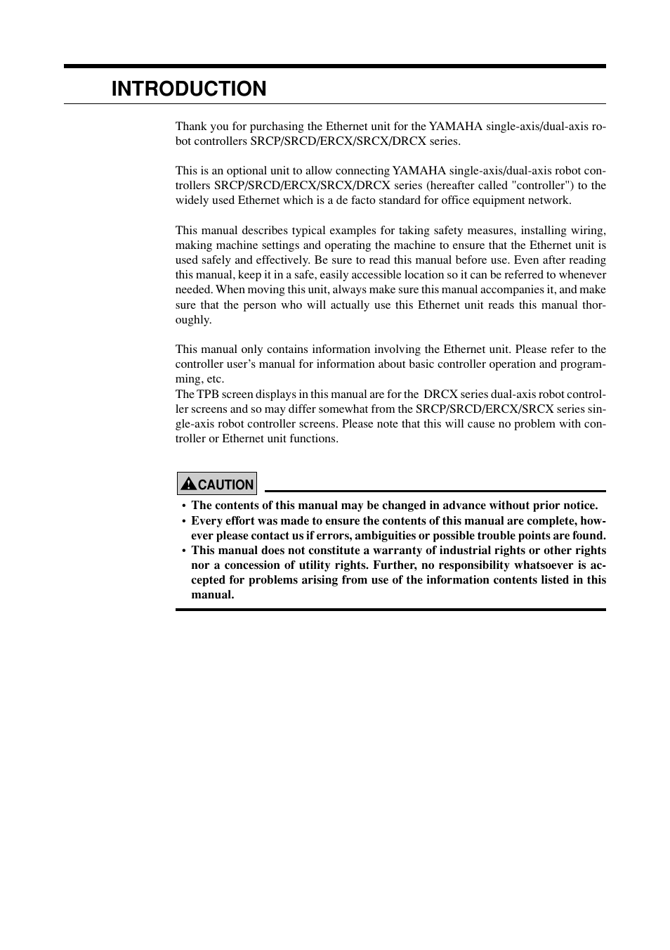 Introduction | Yamaha DRCX User Manual | Page 3 / 52