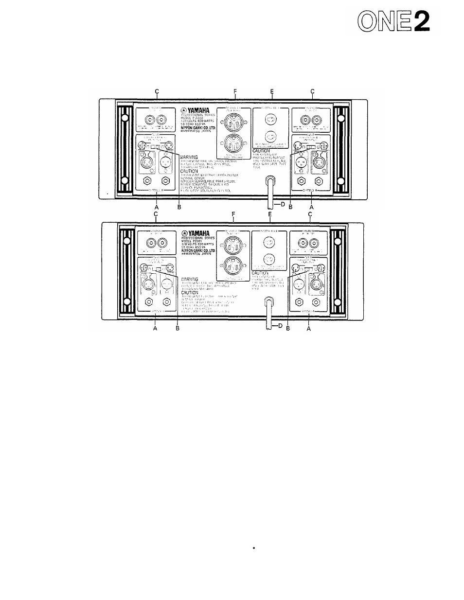 Yamaha P-2200/2201 User Manual | Page 6 / 59