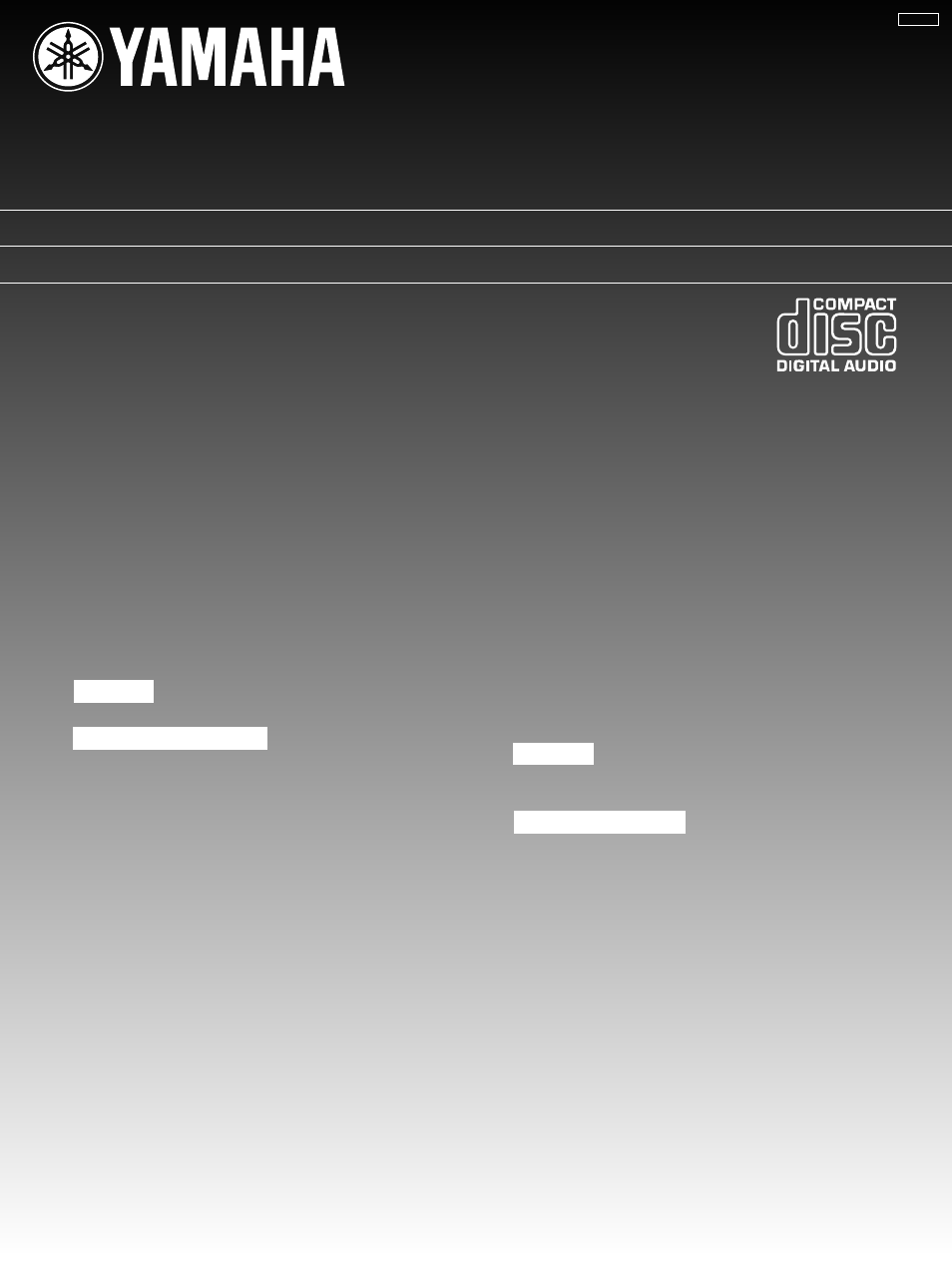 Yamaha CDX-393MKII User Manual | 23 pages