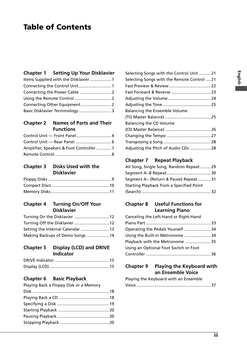 Yamaha DGC1B User Manual | Page 11 / 74