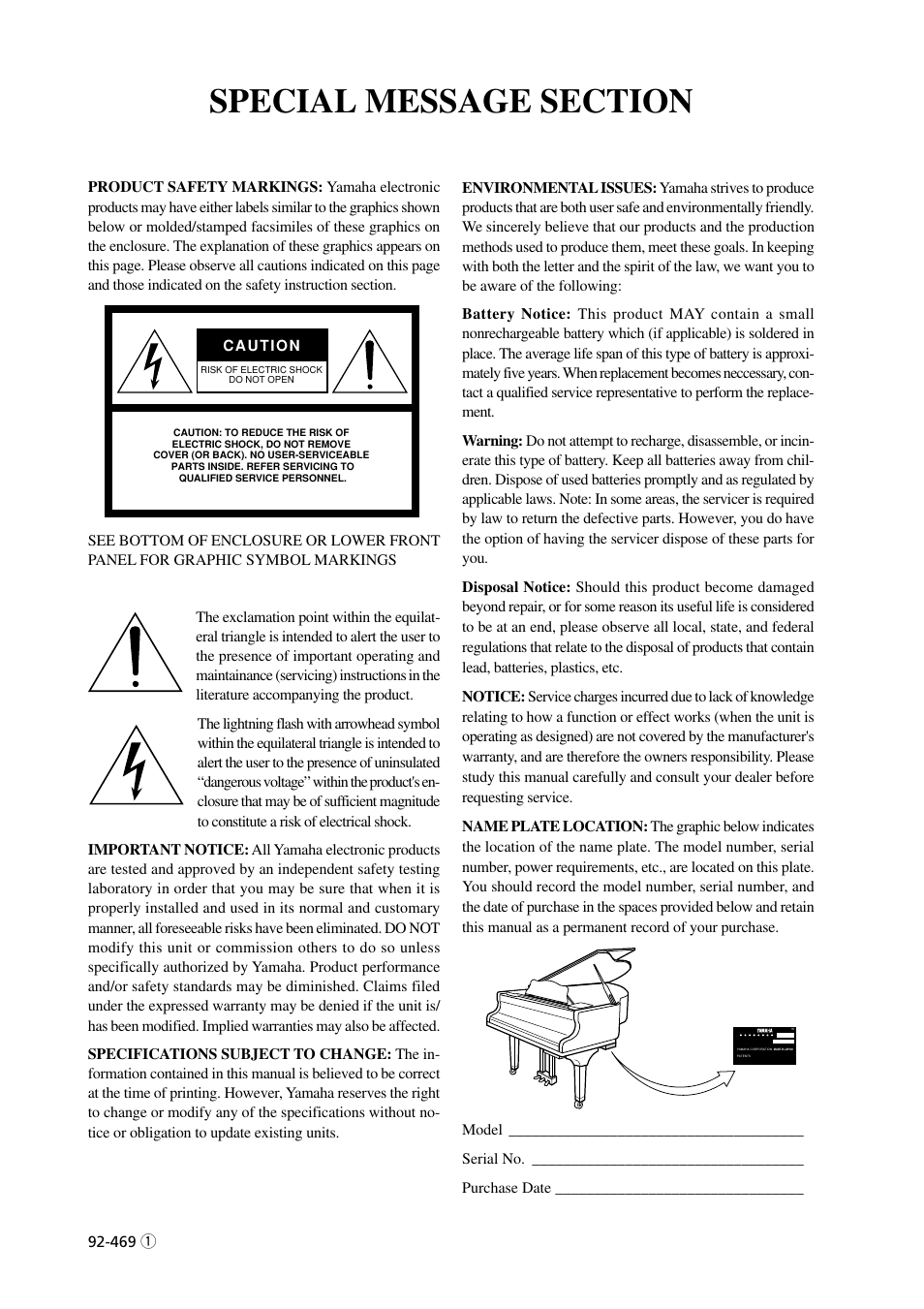 Yamaha DGC1B User Manual | Page 3 / 74