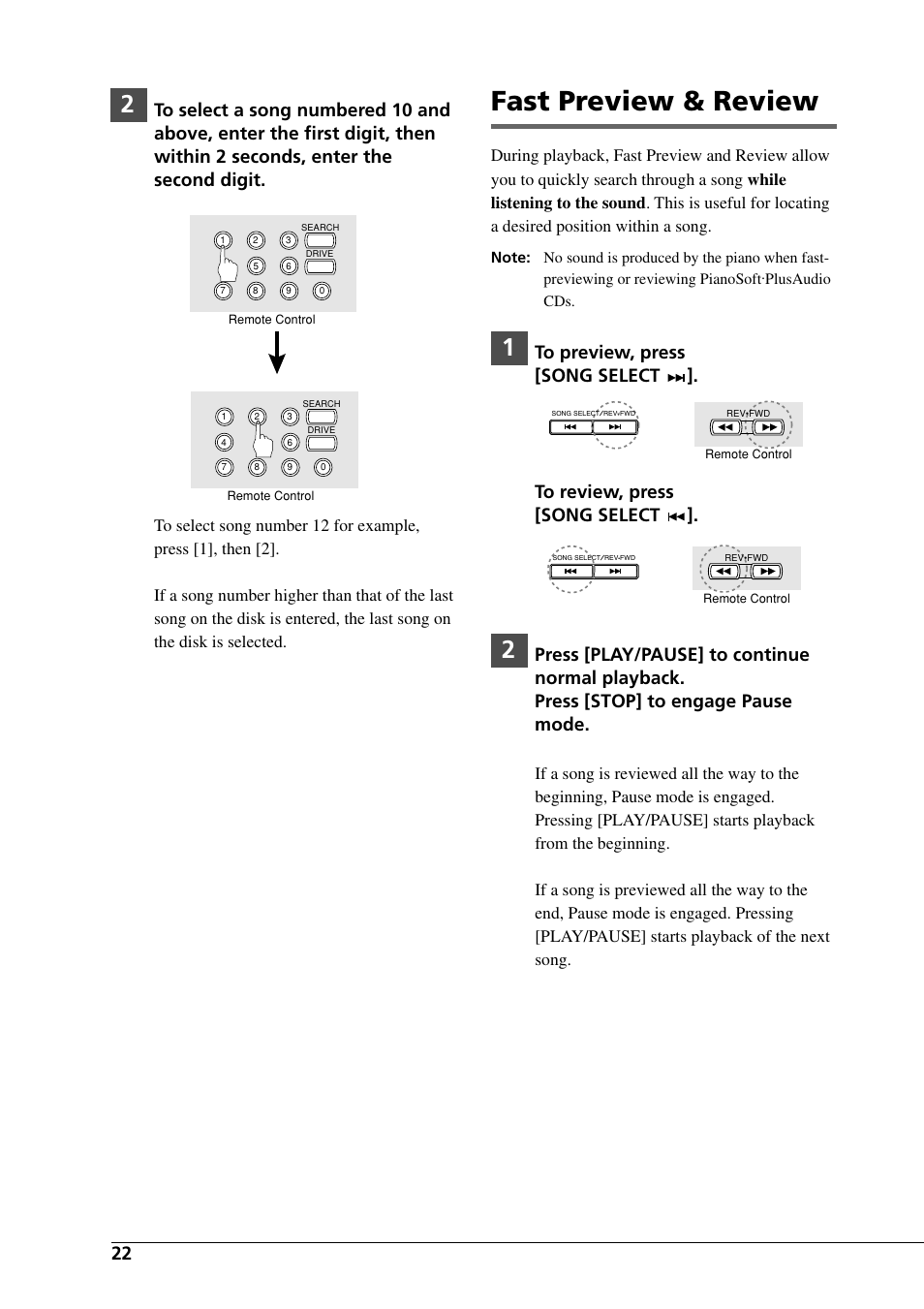 Fast preview & review | Yamaha DGC1B User Manual | Page 34 / 74