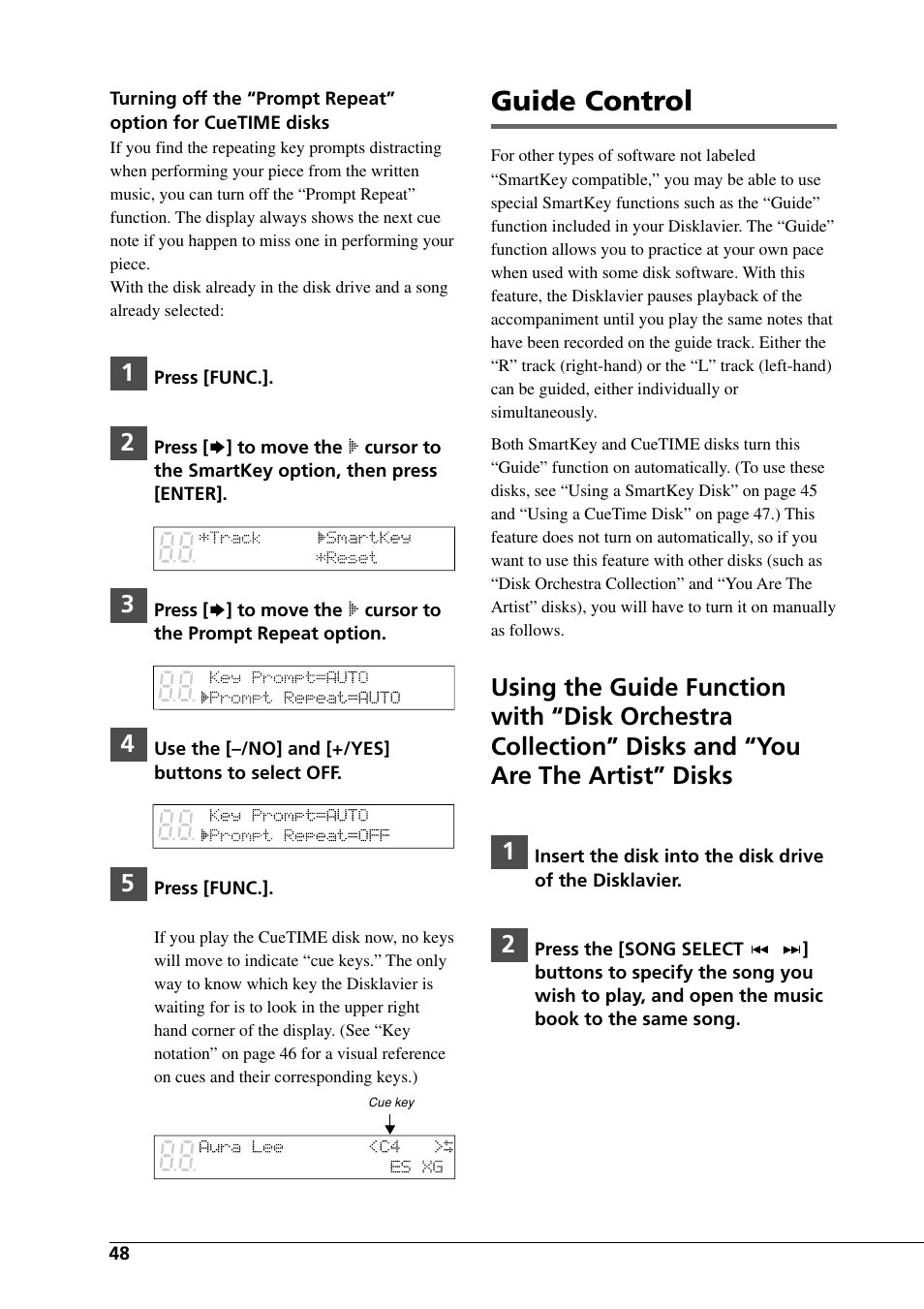 Guide control | Yamaha DGC1B User Manual | Page 60 / 74