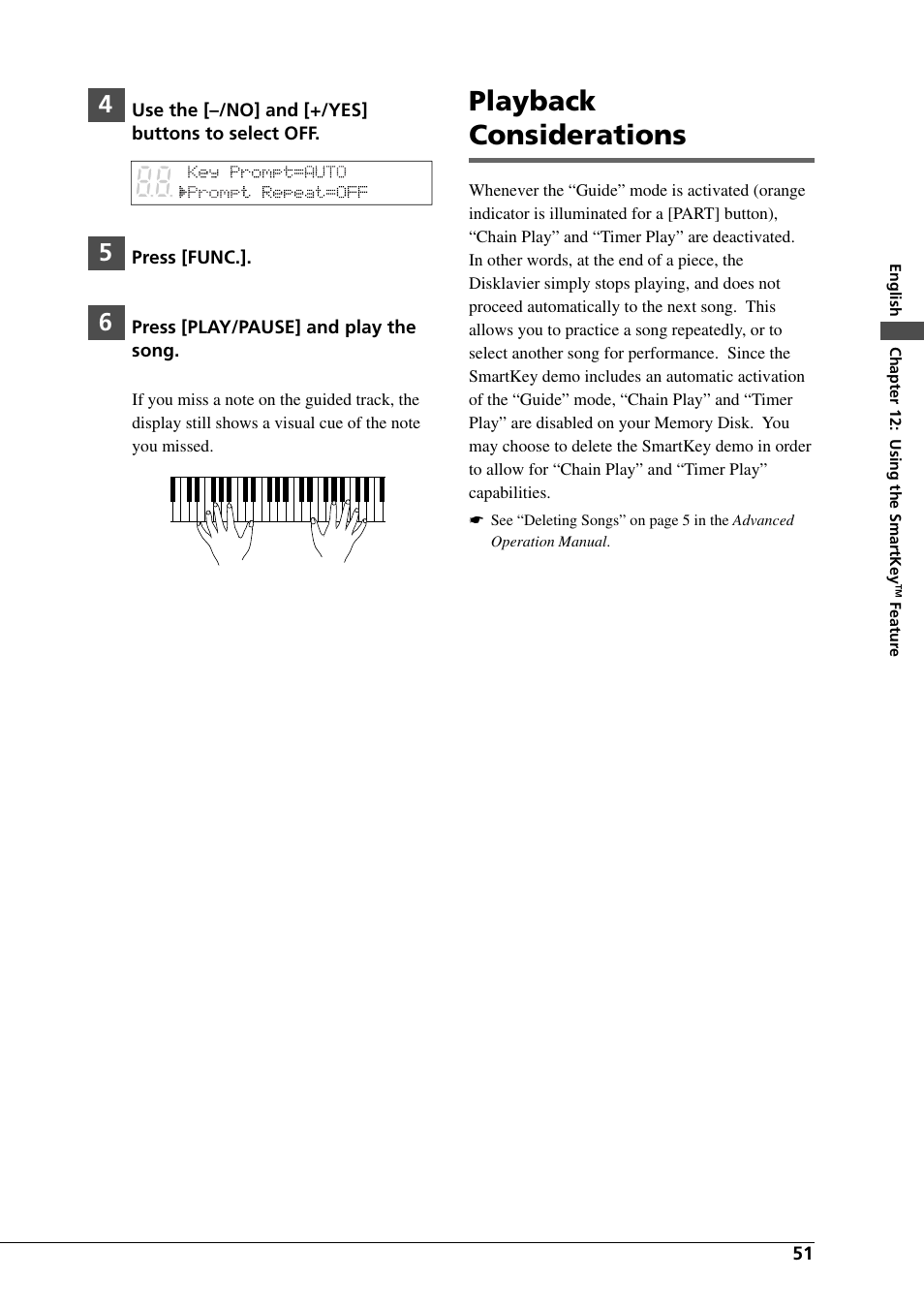 Playback considerations | Yamaha DGC1B User Manual | Page 63 / 74