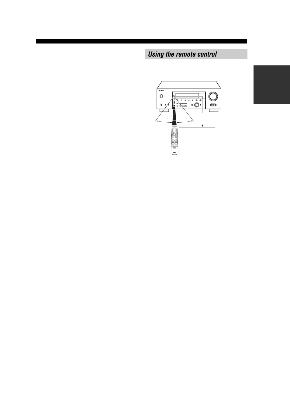 Using the remote control | Yamaha RX-V457 User Manual | Page 11 / 88