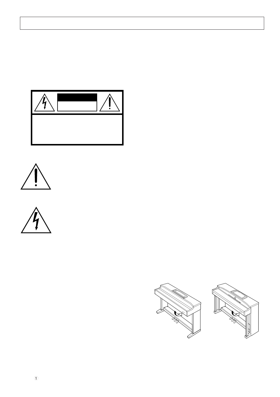 Caution | Yamaha CLP-811 User Manual | Page 2 / 71