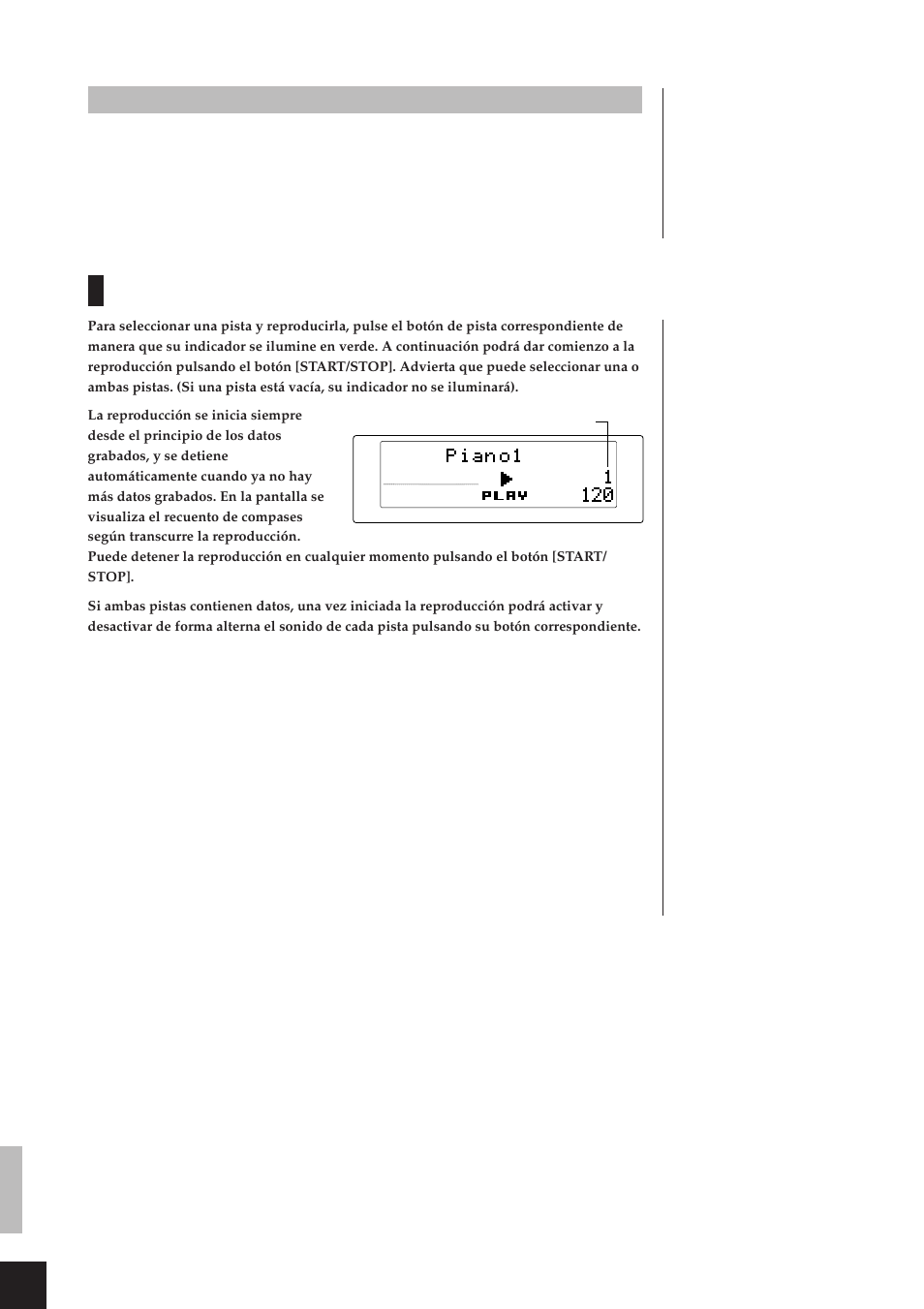 Reproducción, Borrado de una pista | Yamaha CLP-811 User Manual | Page 25 / 71
