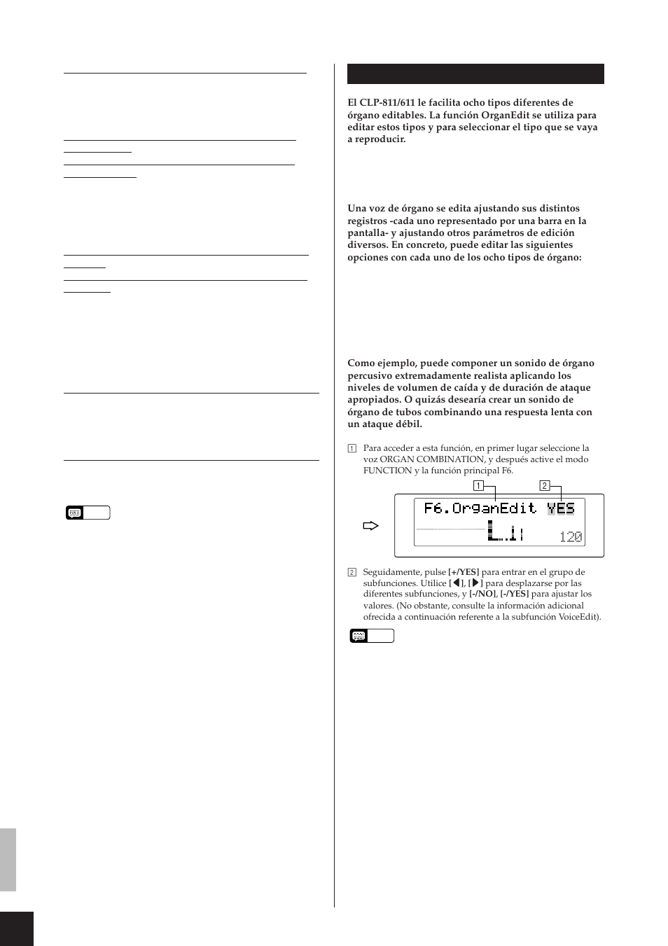 Yamaha CLP-811 User Manual | Page 33 / 71