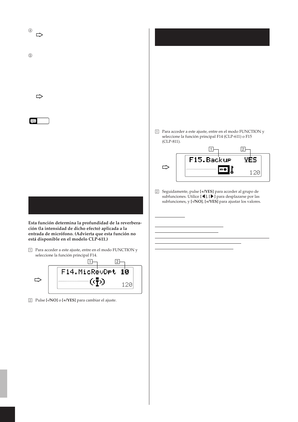 Sólo en el clp-811:) | Yamaha CLP-811 User Manual | Page 39 / 71