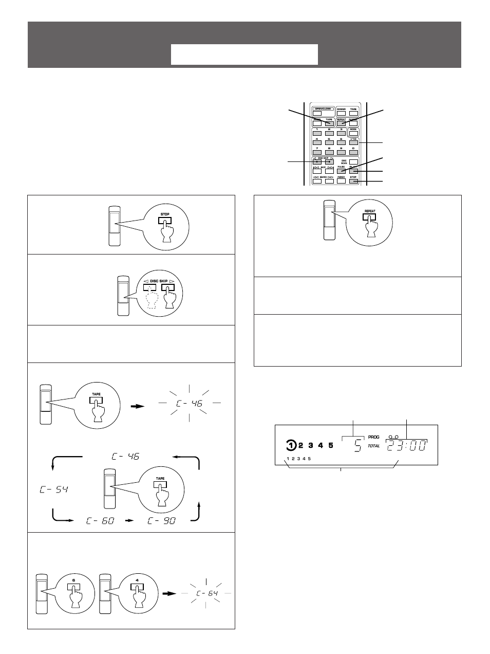 For cdc-901 only, Automatic tape programming | Yamaha 501 User Manual | Page 18 / 24