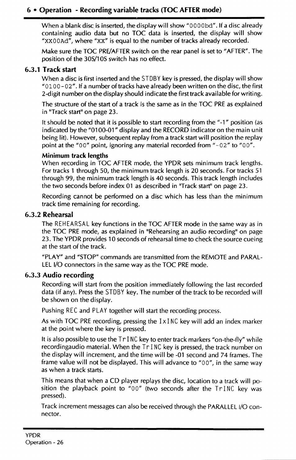 Yamaha YPDR601 User Manual | Page 30 / 42