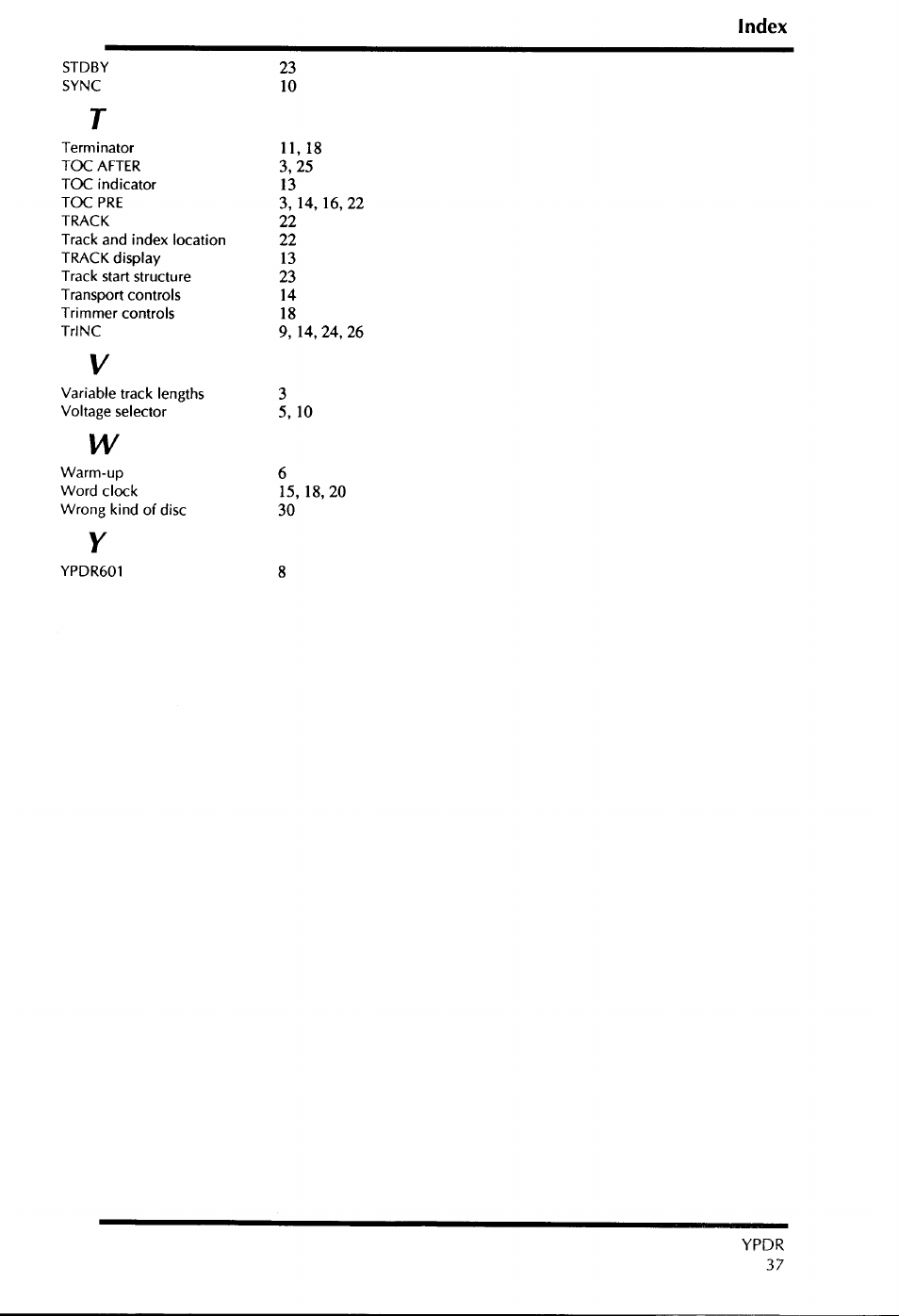 Yamaha YPDR601 User Manual | Page 41 / 42