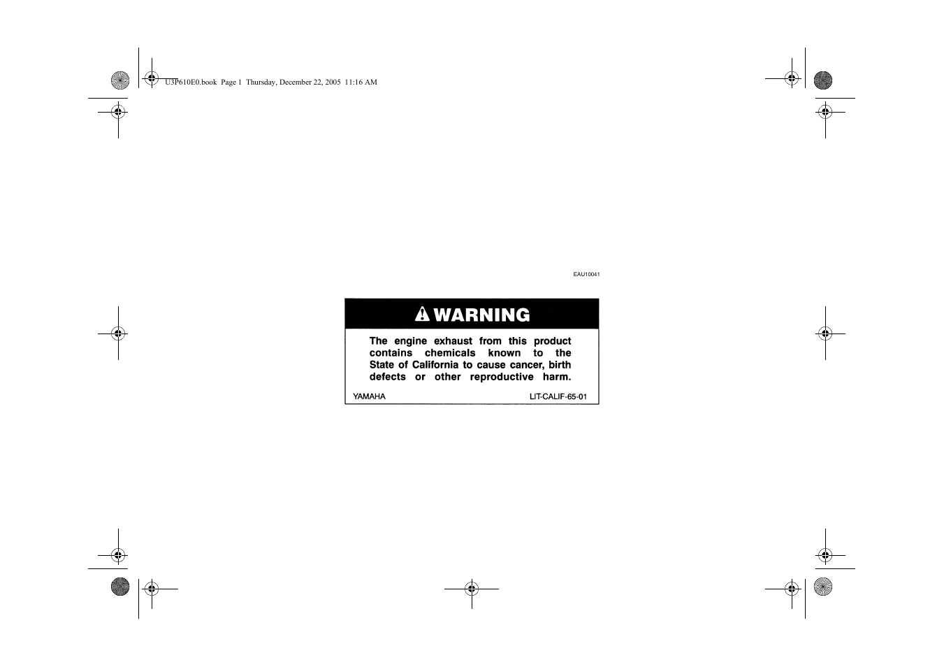 Yamaha FJR13AV(C) User Manual | Page 2 / 111