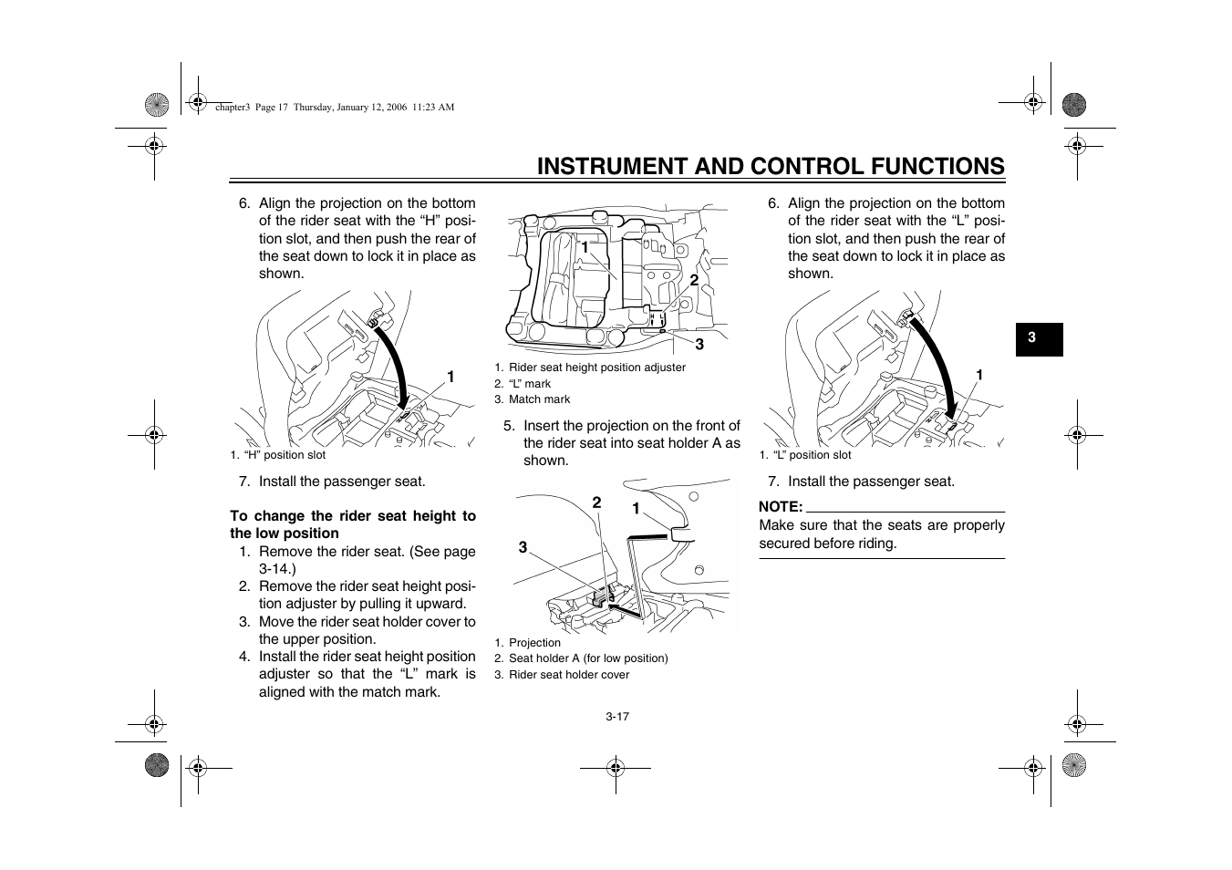 Instrument and control functions | Yamaha FJR13AV(C) User Manual | Page 35 / 111