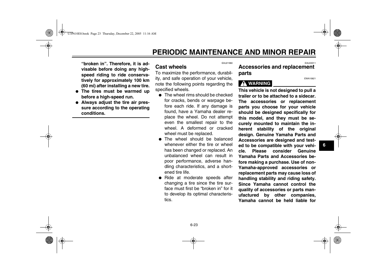 Parts -23, Clutch lever -24 adjusting the rear brake light, Periodic maintenance and minor repair | Yamaha FJR13AV(C) User Manual | Page 75 / 111