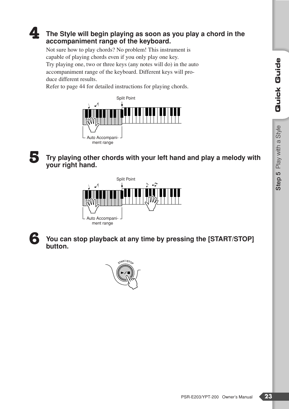 Yamaha YPT-200  EN User Manual | Page 23 / 68