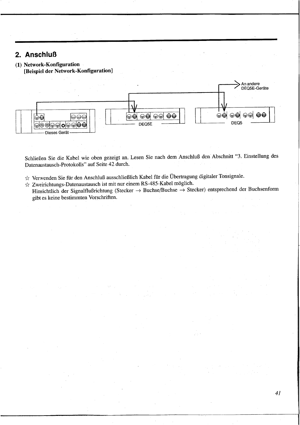 Anschluß | Yamaha DEQ5 User Manual | Page 169 / 191