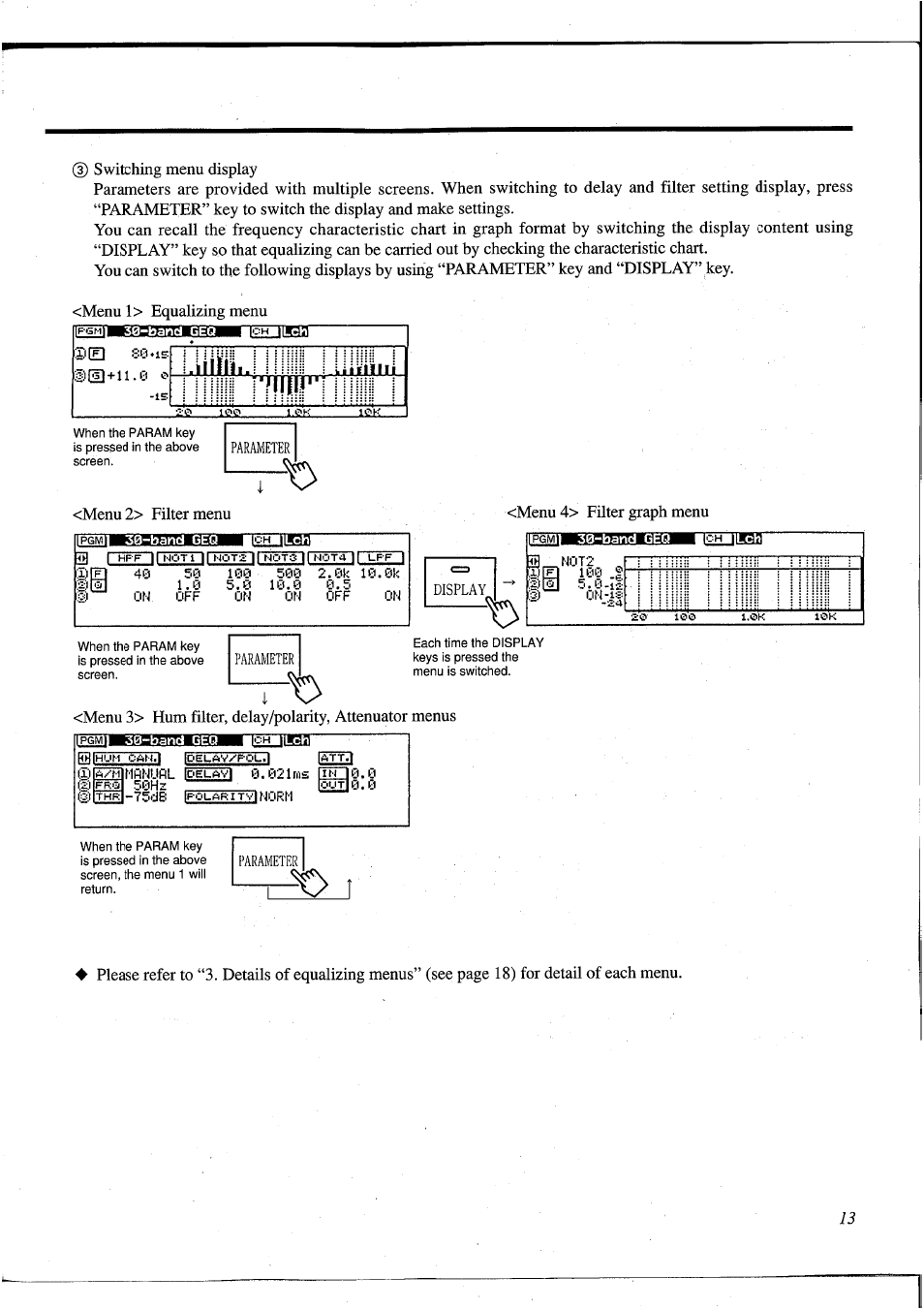 T> 1 | Yamaha DEQ5 User Manual | Page 19 / 191