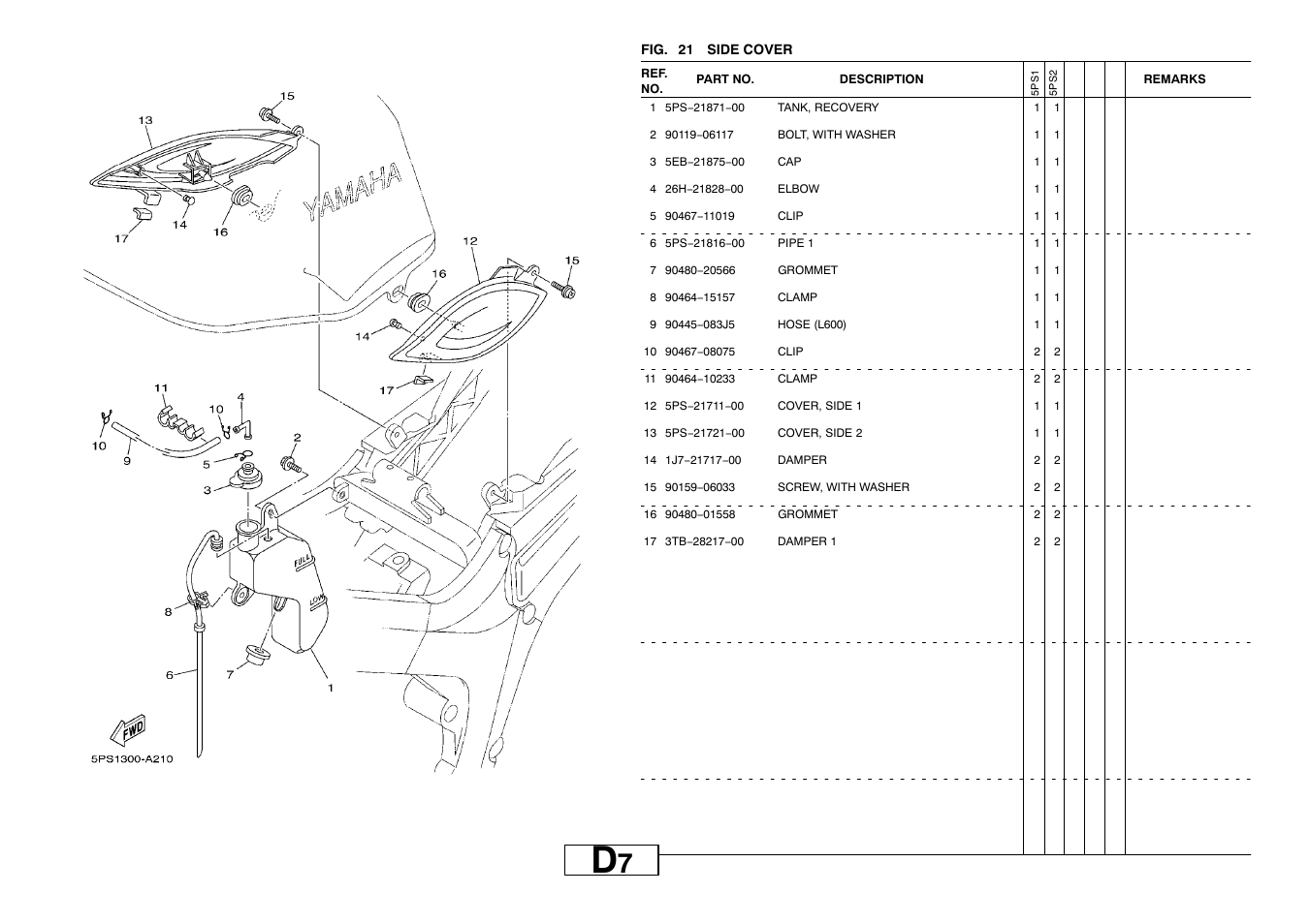 Side cover | Yamaha TDM900P User Manual | Page 40 / 79