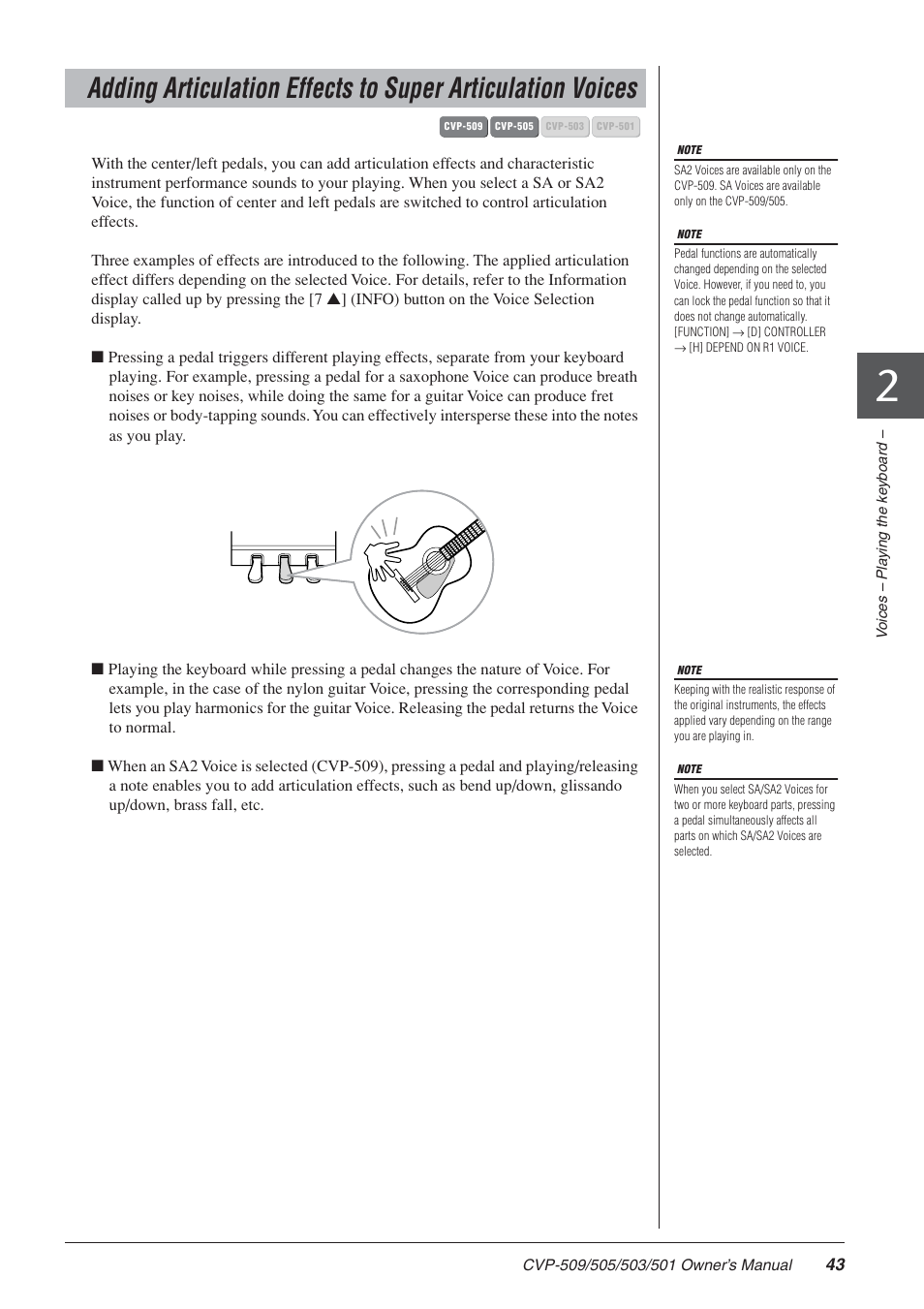 Yamaha CLAVINOVA CVP-505 User Manual | Page 43 / 138