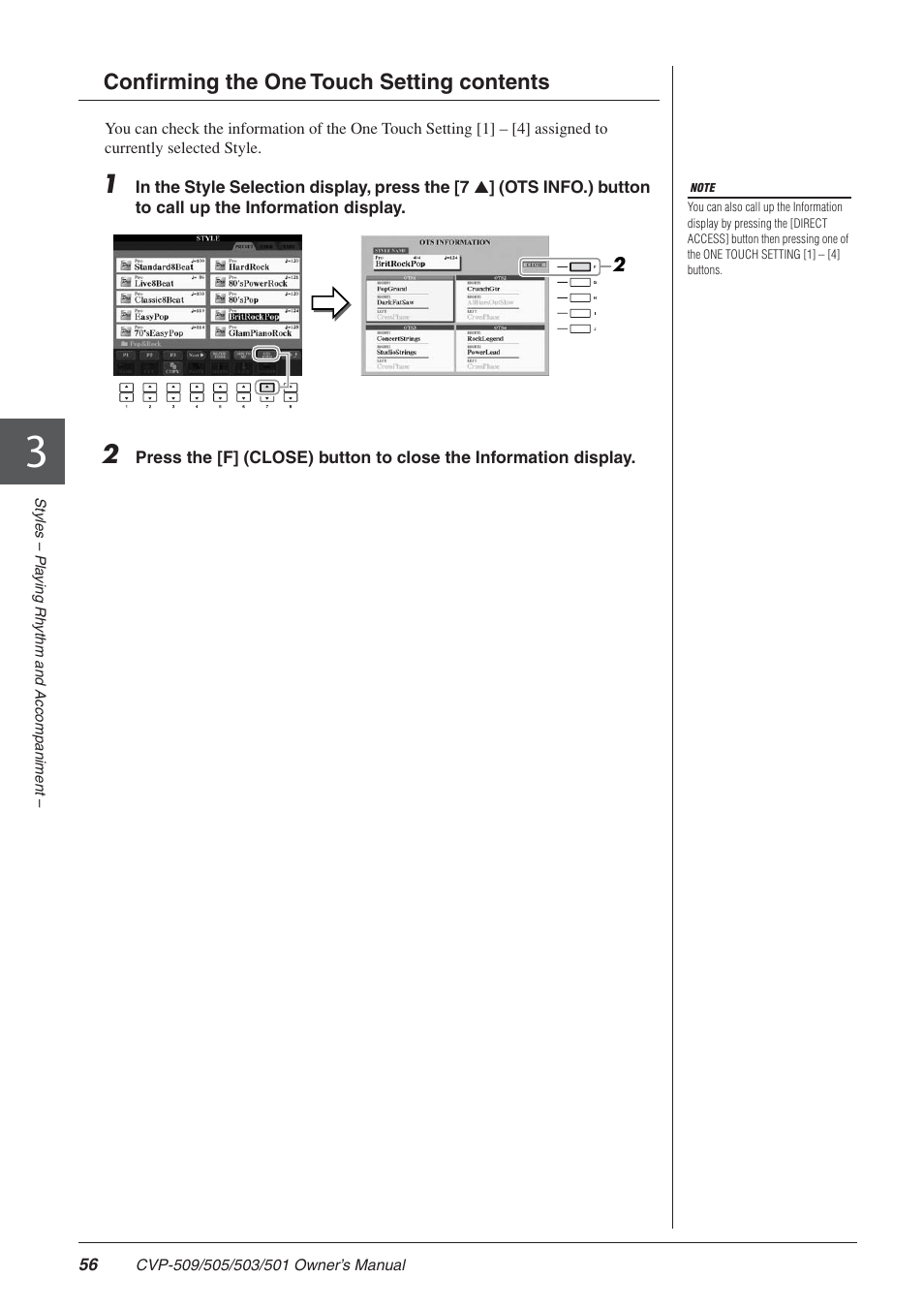 Yamaha CLAVINOVA CVP-505 User Manual | Page 56 / 138