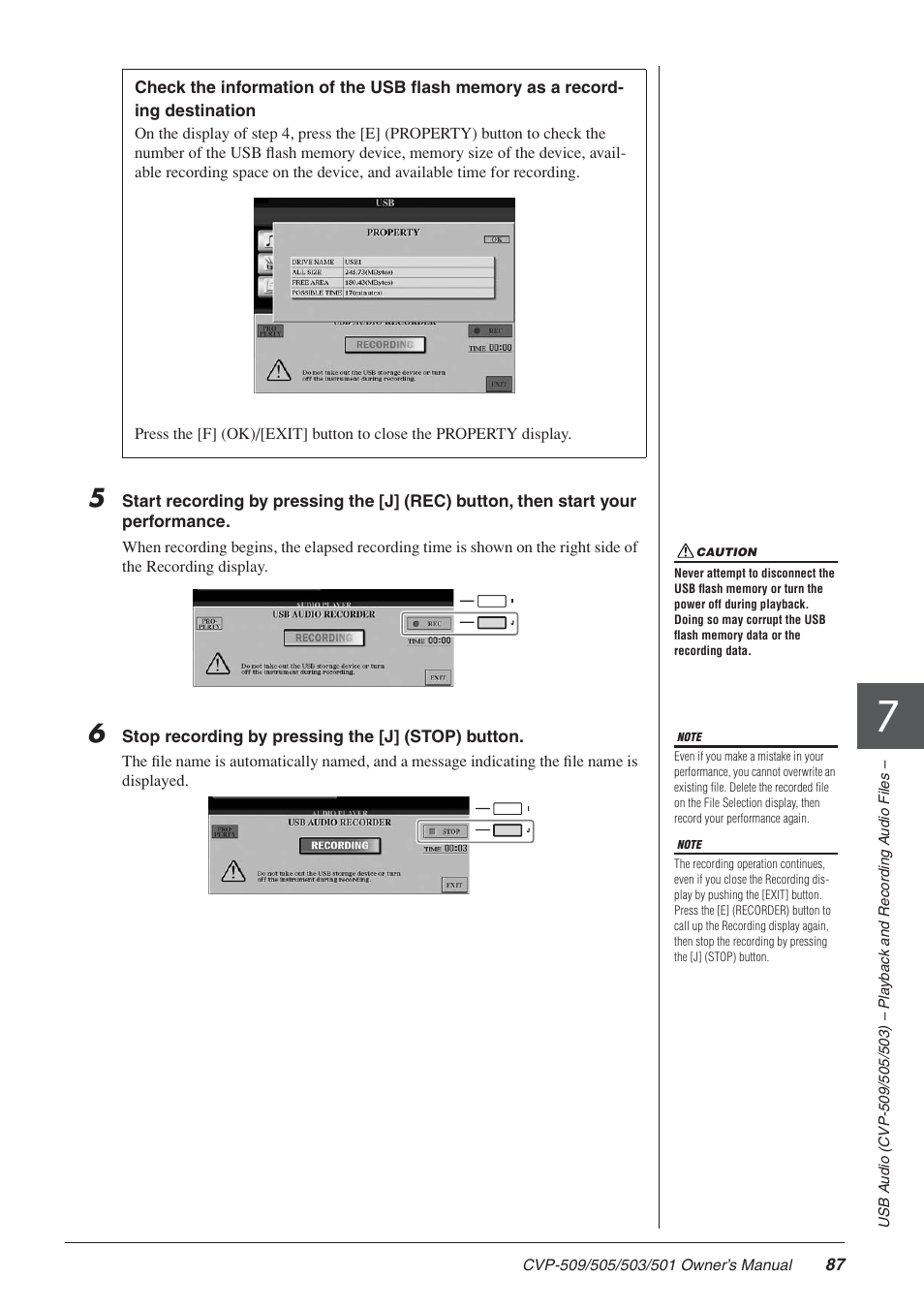 Yamaha CLAVINOVA CVP-505 User Manual | Page 87 / 138