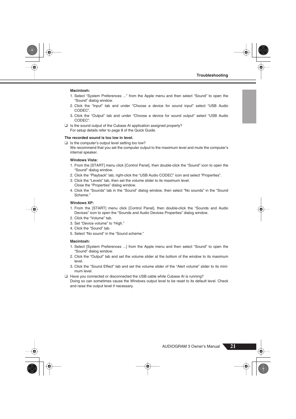 Yamaha Audiogram 3 User Manual | Page 21 / 28