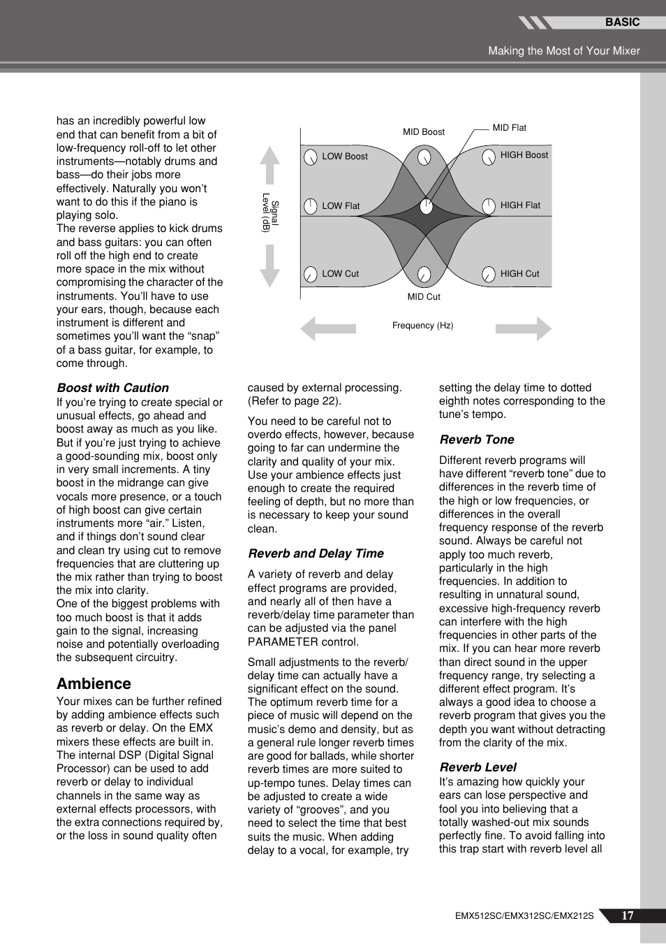 Ambience | Yamaha EMX212S User Manual | Page 17 / 36