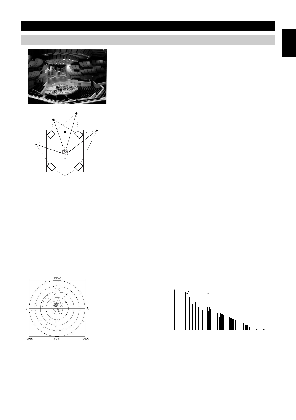 Digital sound field processing (dsp), Understanding sound fields, Recreating a sound field | E/r (early reflection), 4ch rev. (four channel reverberation) | Yamaha DSP-AX2  EN User Manual | Page 55 / 71