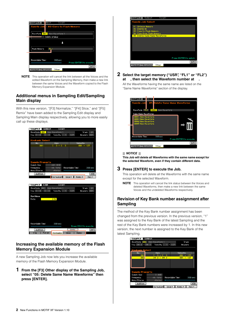 Yamaha MOTIF XF 1.1 User Manual | Page 2 / 4