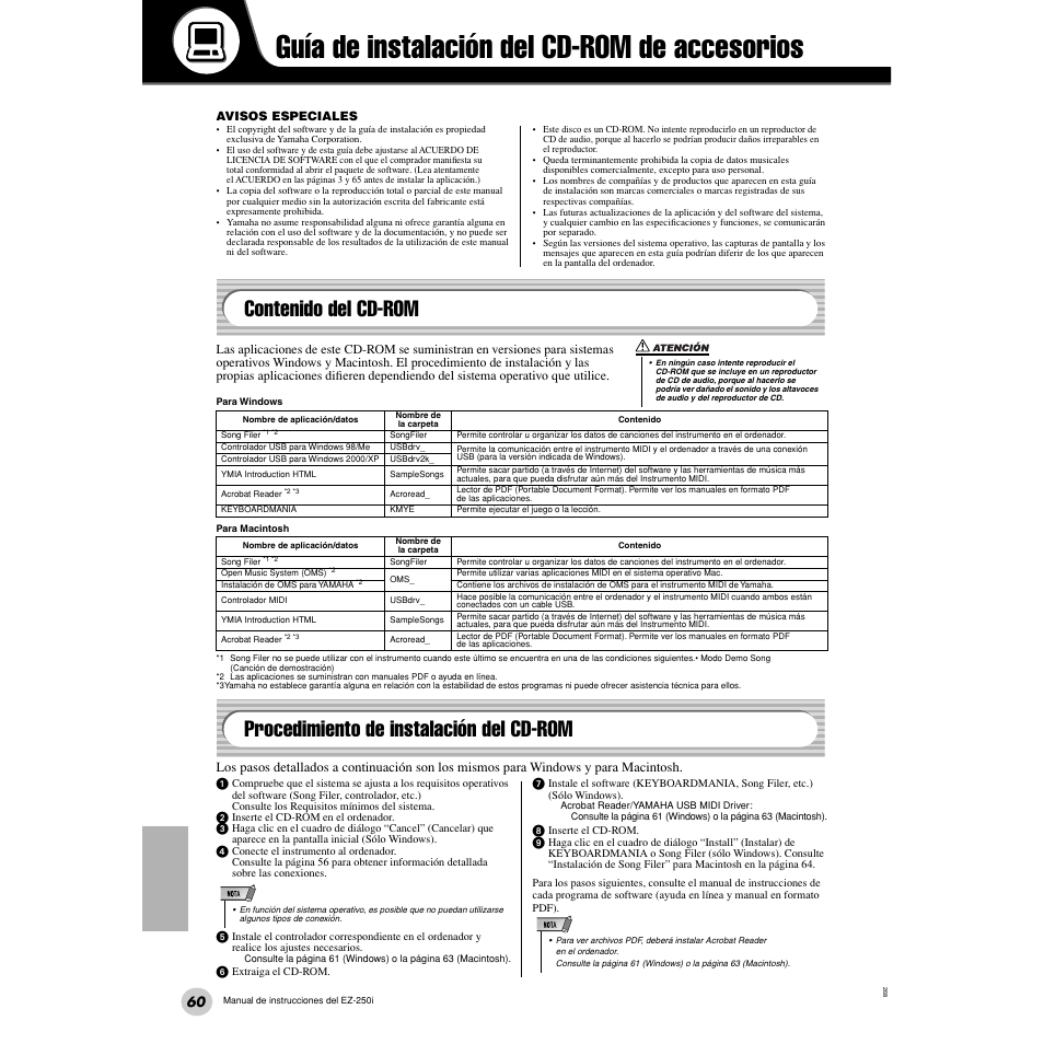 Yamaha Portatone EZ-250i User Manual | Page 60 / 87