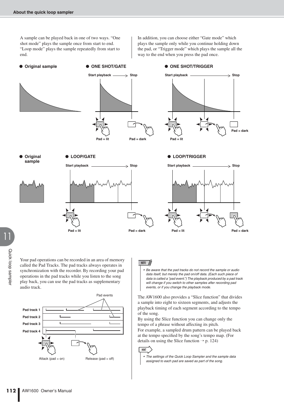 Yamaha AW 1600 User Manual | Page 112 / 232