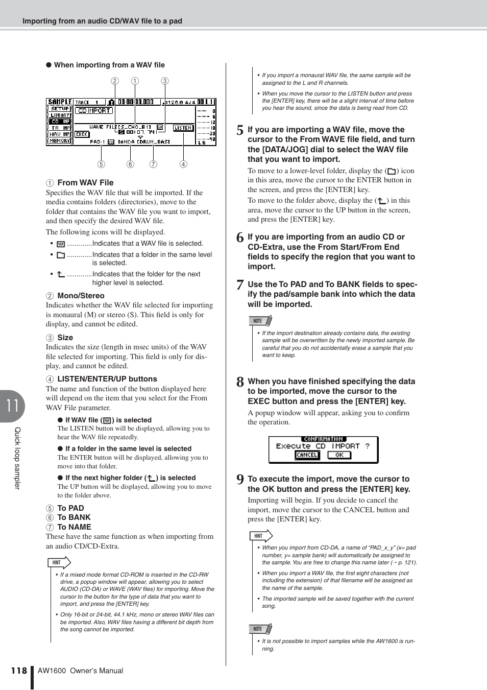 Yamaha AW 1600 User Manual | Page 118 / 232