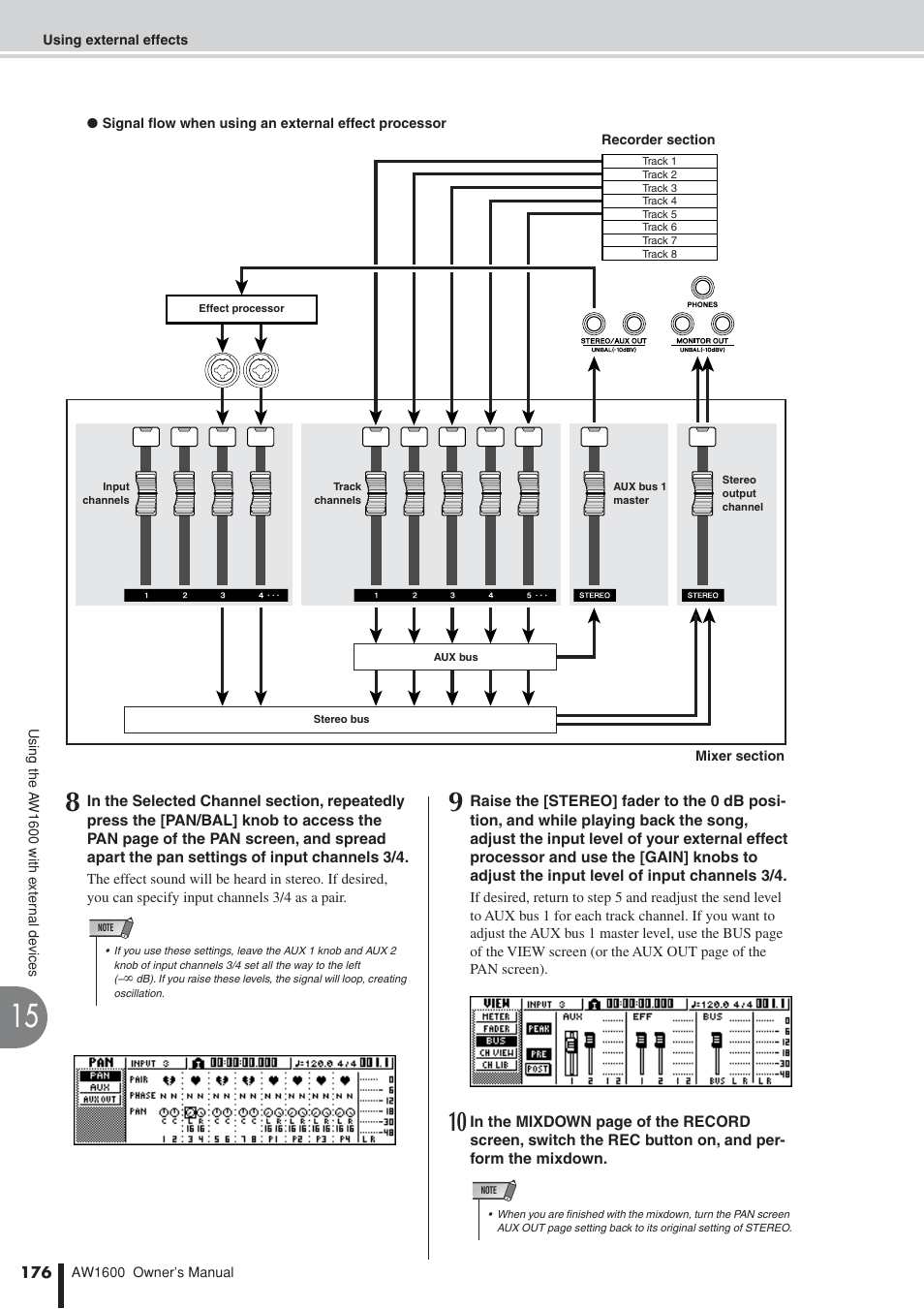 Yamaha AW 1600 User Manual | Page 176 / 232