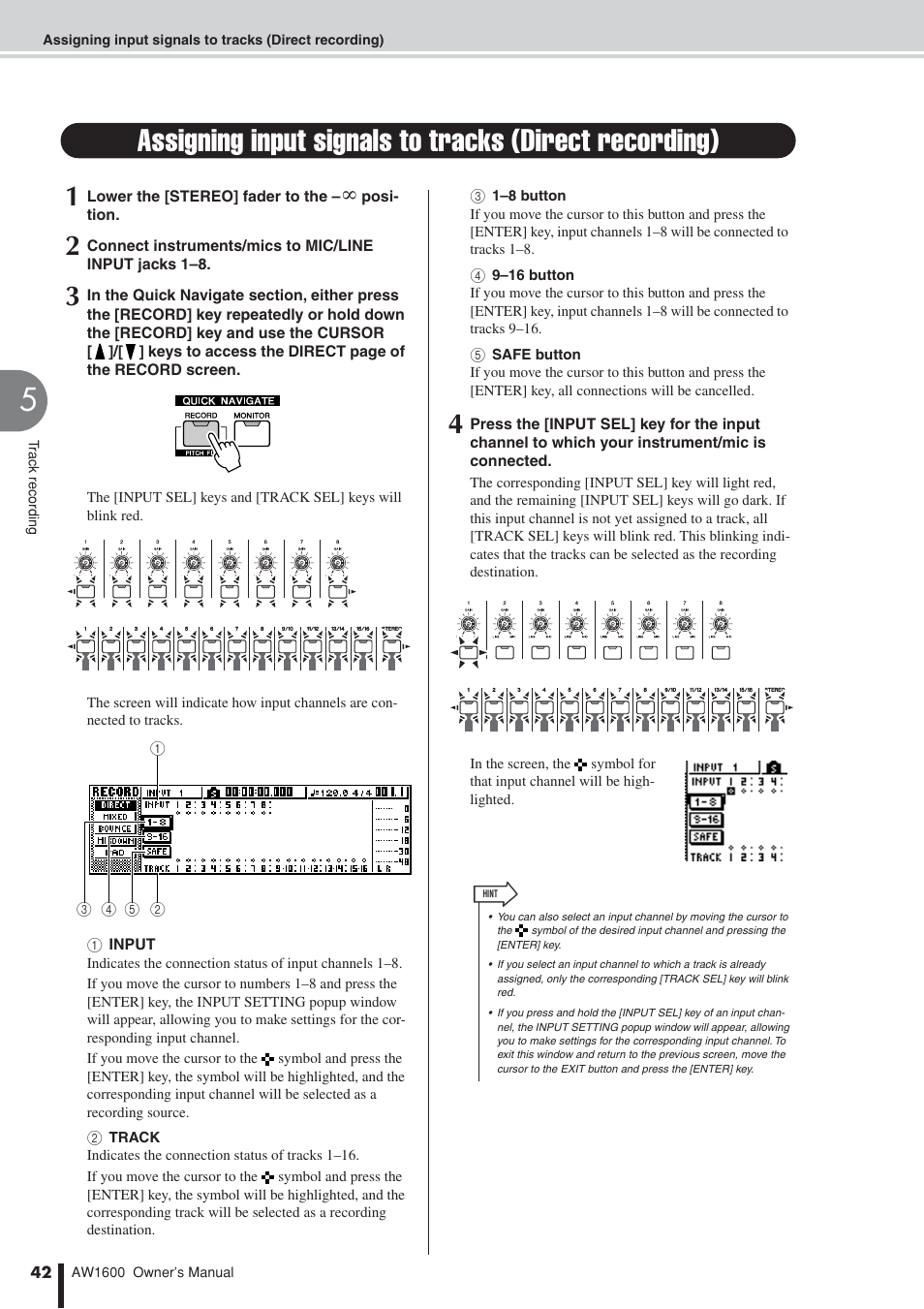 Yamaha AW 1600 User Manual | Page 42 / 232