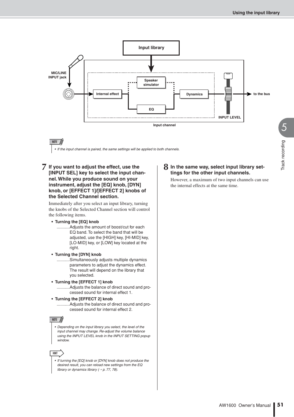 Yamaha AW 1600 User Manual | Page 51 / 232