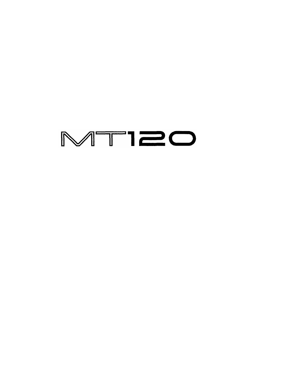 Yamaha MT120 User Manual | 33 pages