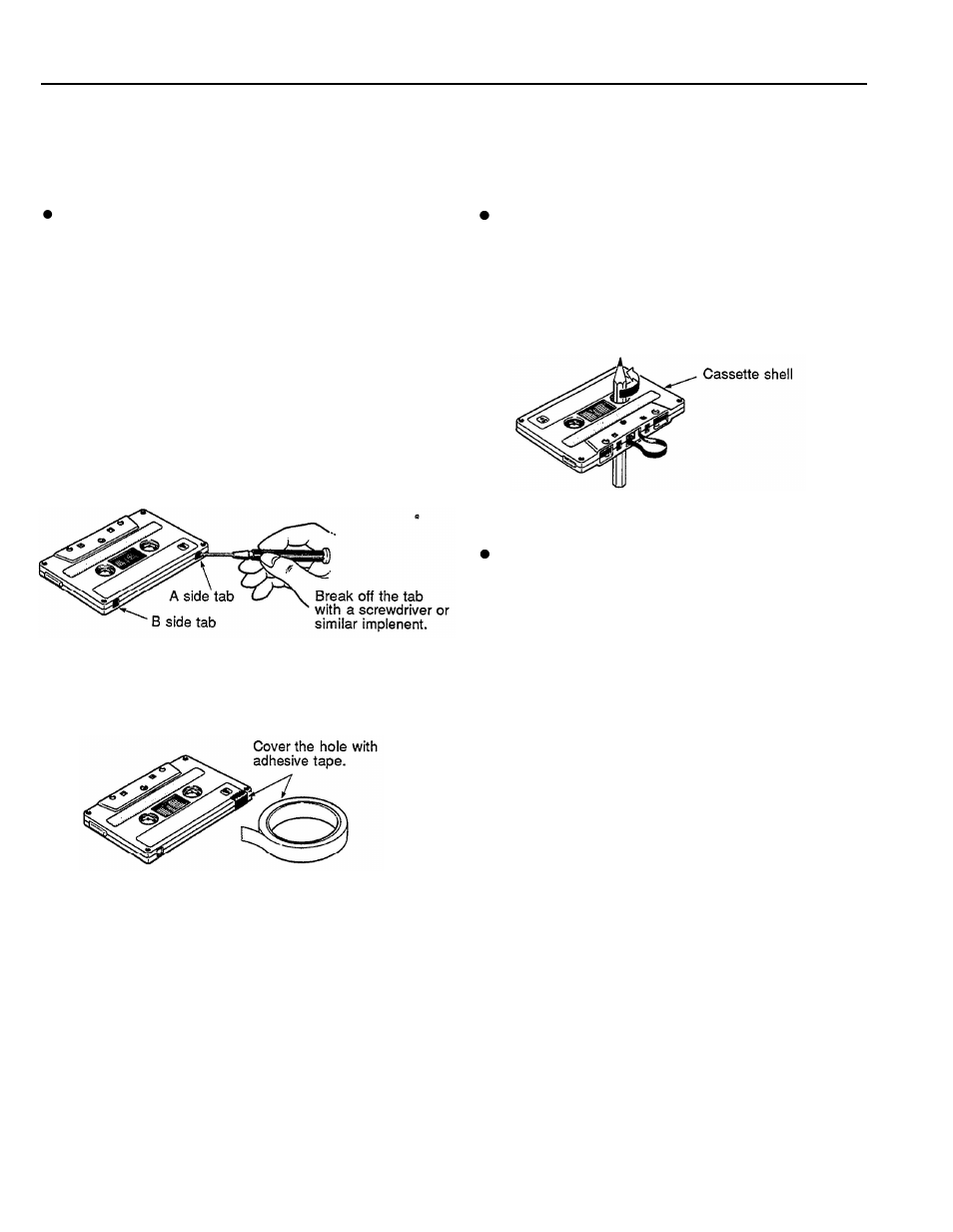 About cassette tapes | Yamaha MT120 User Manual | Page 14 / 33