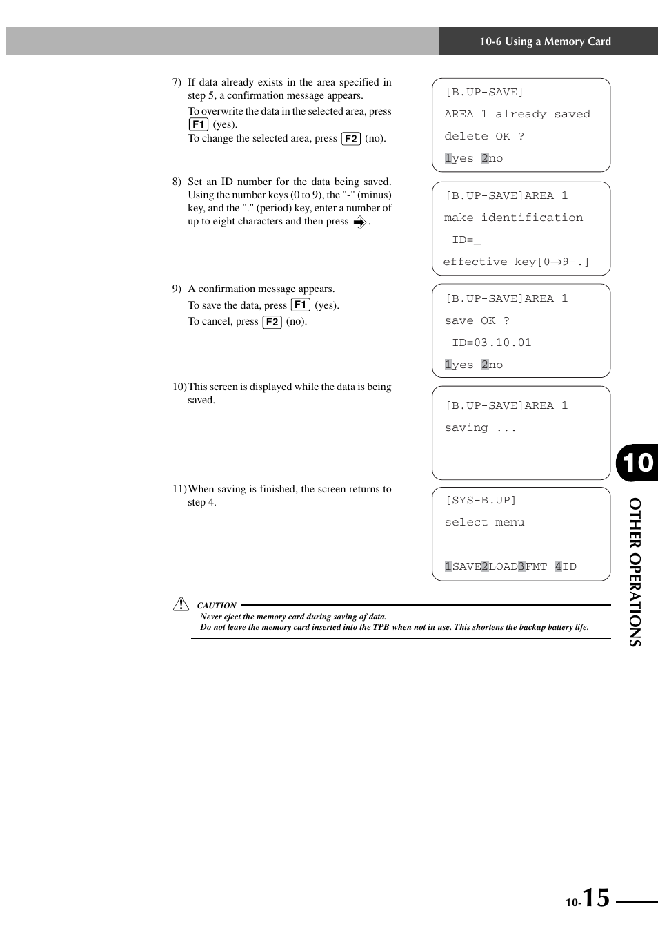 Other opera tions | Yamaha SRCP User Manual | Page 161 / 246