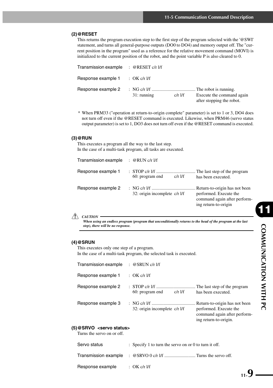 Communica tion with pc | Yamaha SRCP User Manual | Page 185 / 246