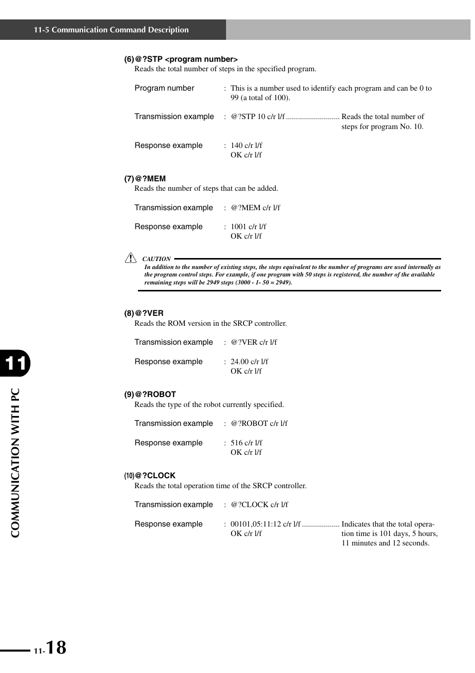 Communica tion with pc | Yamaha SRCP User Manual | Page 194 / 246