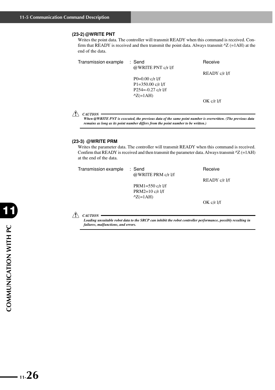 Communica tion with pc | Yamaha SRCP User Manual | Page 202 / 246