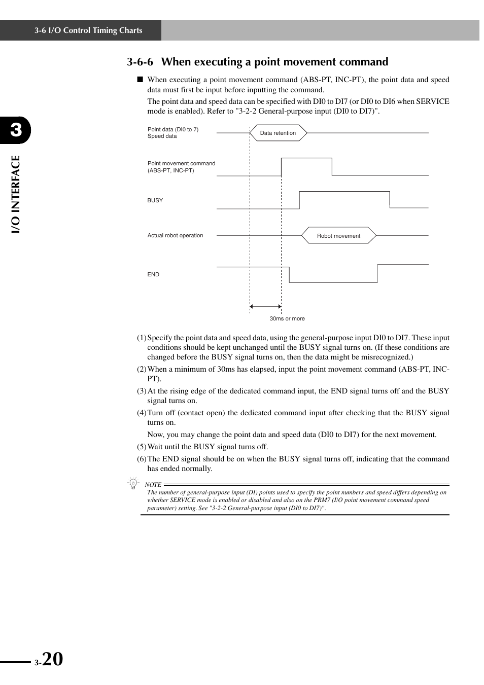 6-6 when executing a point movement command | Yamaha SRCP User Manual | Page 48 / 246