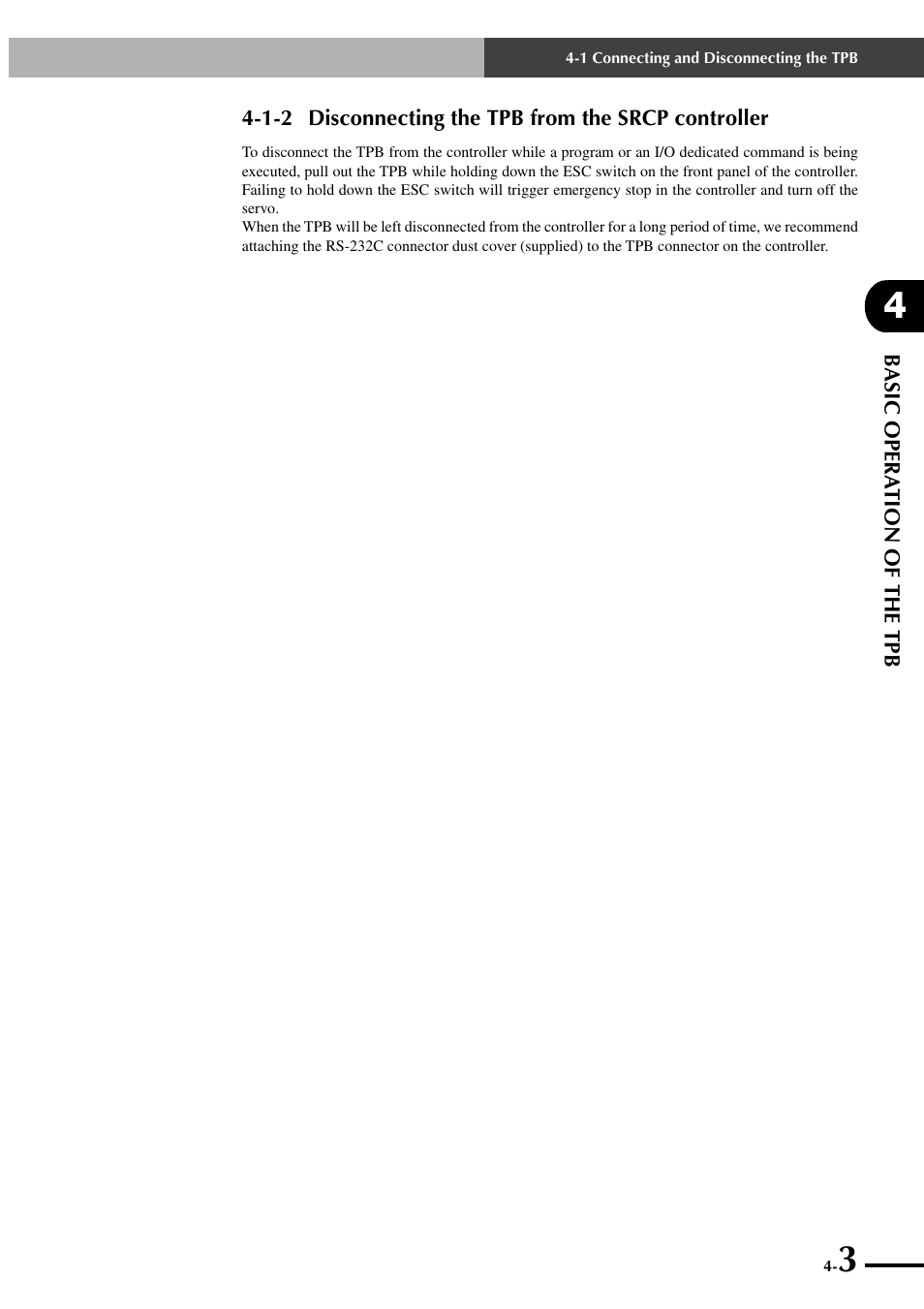 1-2 disconnecting the tpb from the srcp controller | Yamaha SRCP User Manual | Page 51 / 246