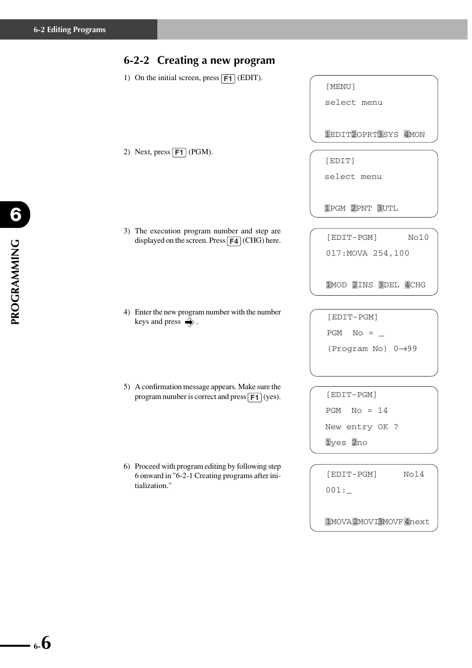 2-2 creating a new program, Programming | Yamaha SRCP User Manual | Page 80 / 246