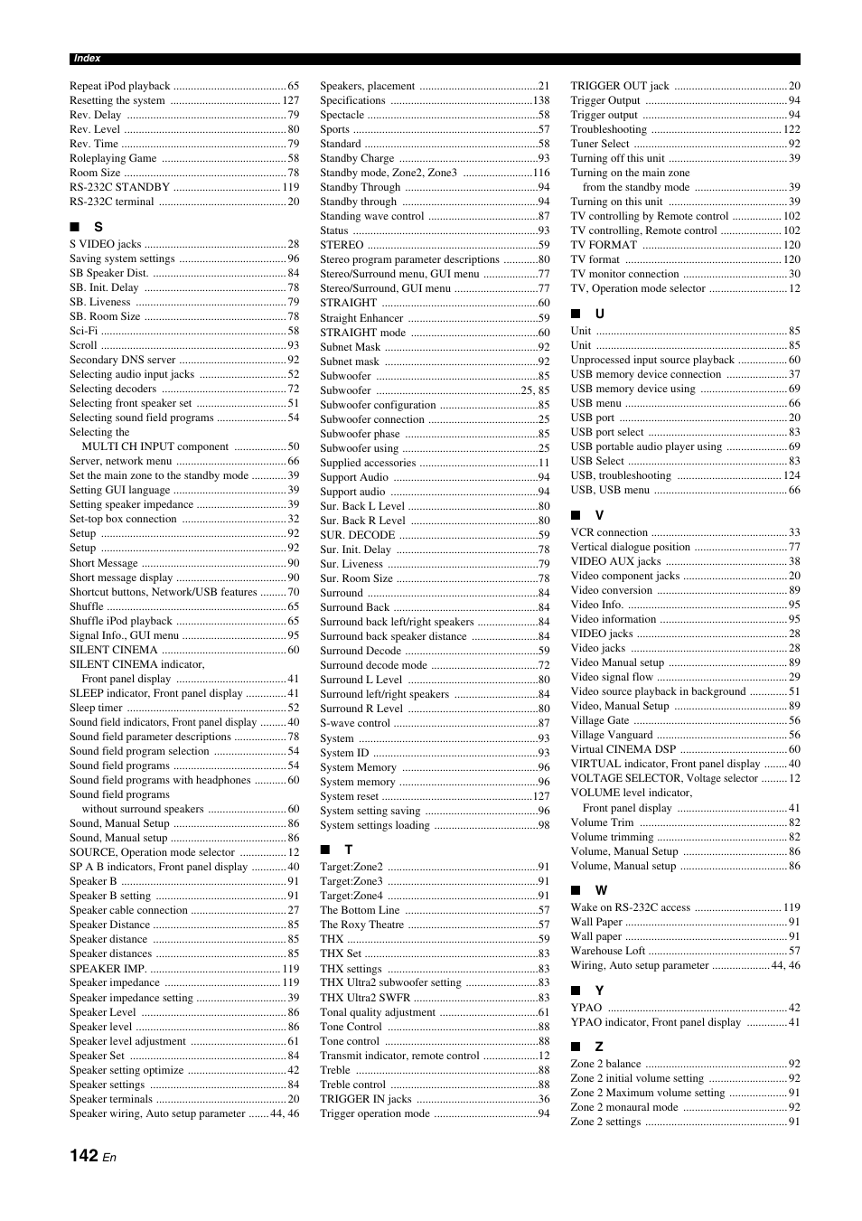 Yamaha NOT FOND DSP-Z11 User Manual | Page 142 / 150